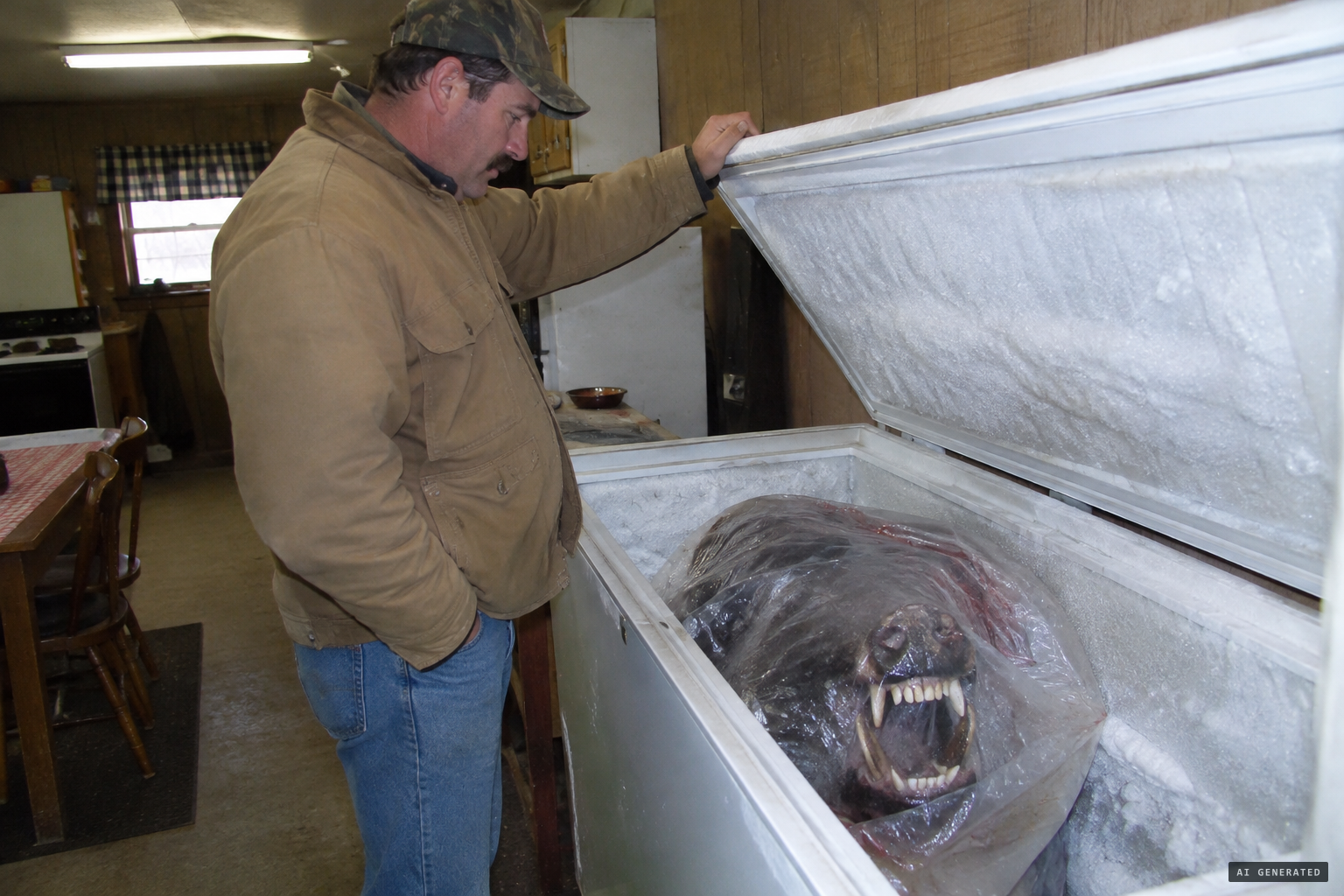 One head kept in her freezer for DNA testing