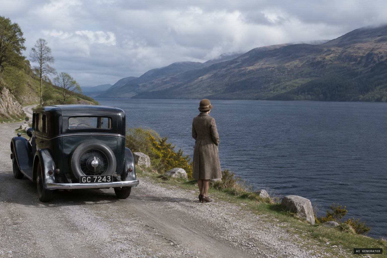 1933: the first reports of the modern wave come from the new loch-side road