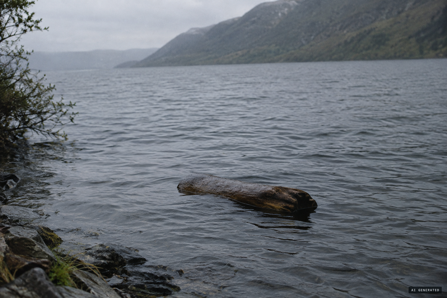 The witness himself first took the object for a log