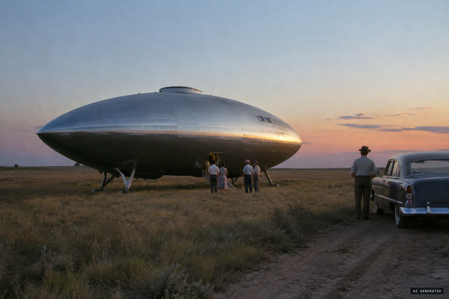 Reinhold Schmidt's claimed landed ship near Kearney, Nebraska, a day earlier