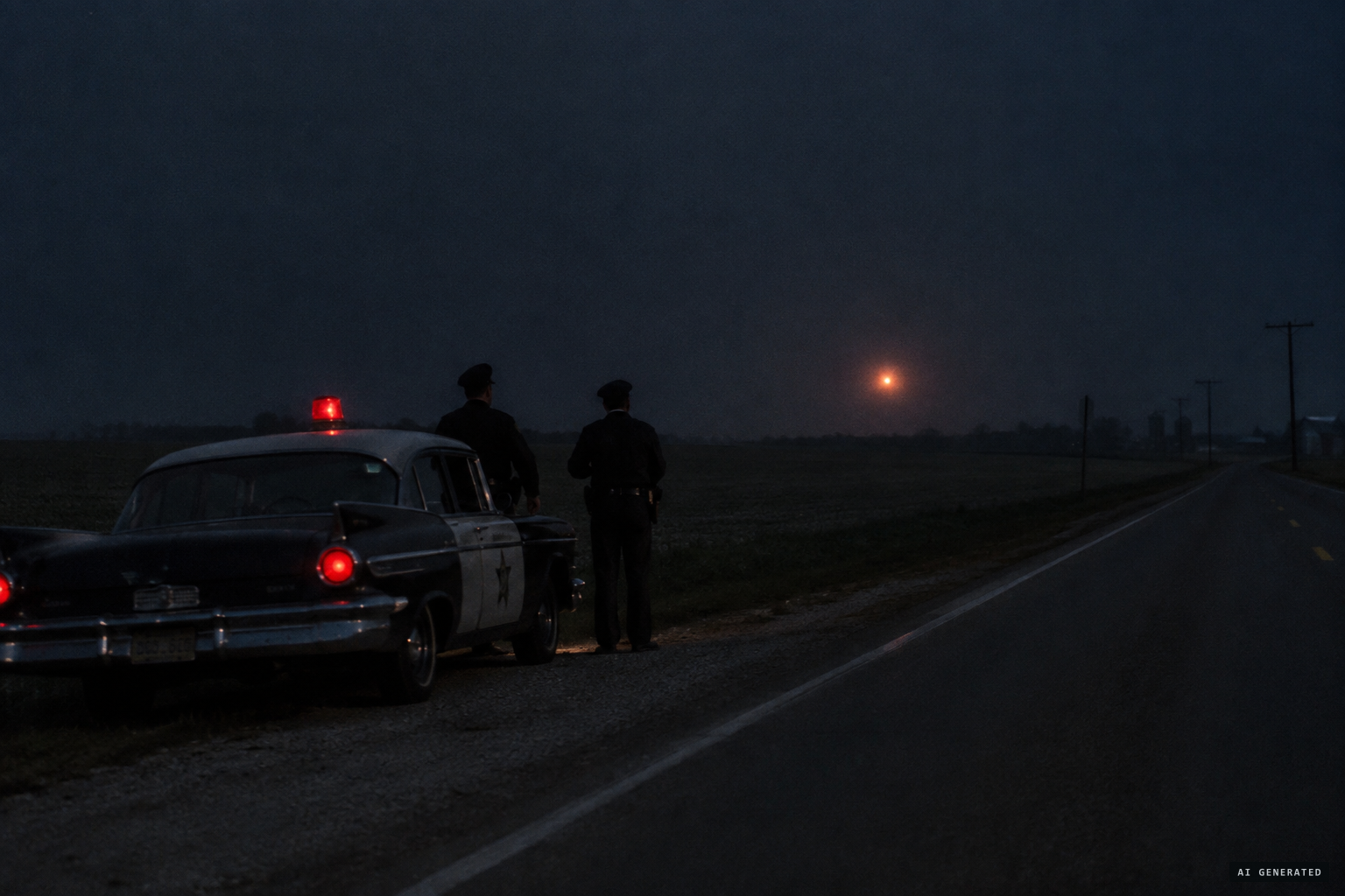 Two troopers, a glowing light, and a radio that fell silent