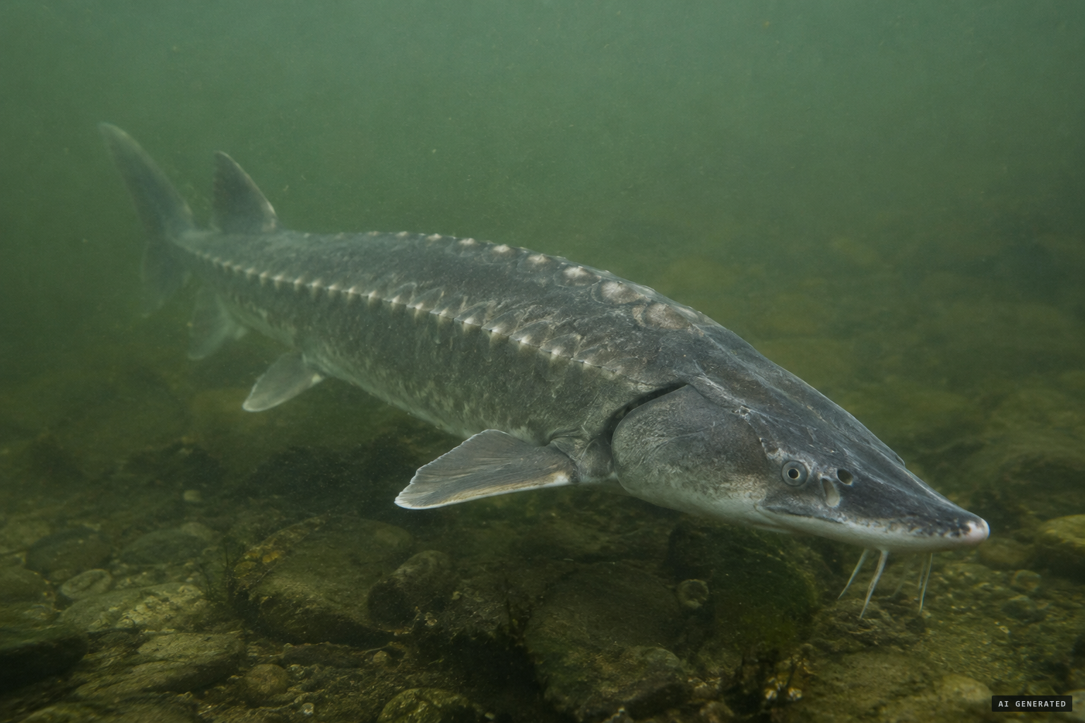 The suggested explanation: big sturgeon