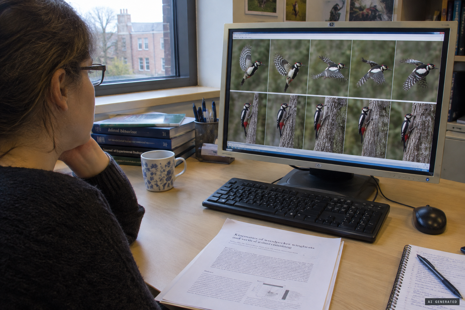 The 2011 analysis in The Auk of the bird's climbing and wingbeats
