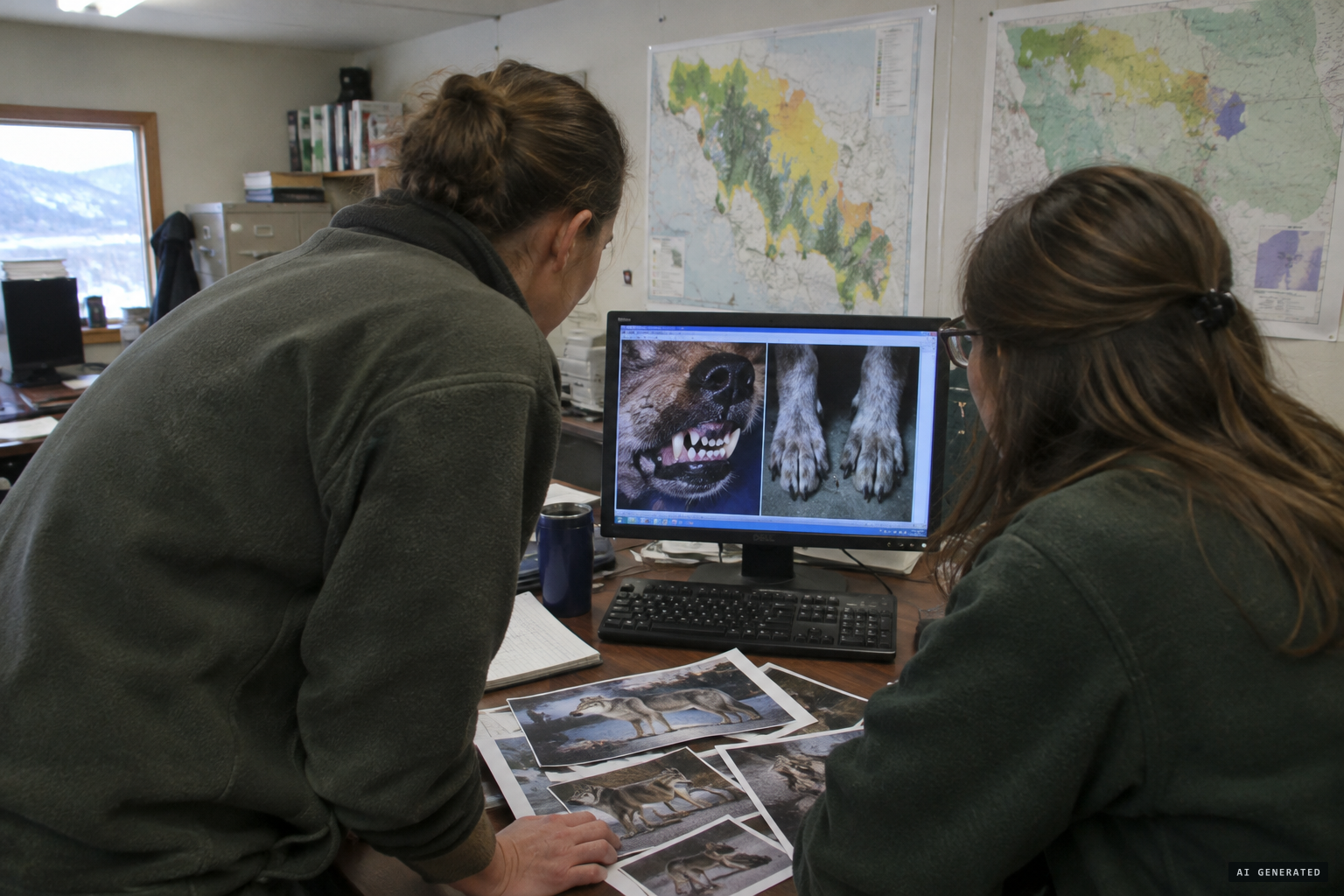FWP wolf specialists study the images and doubt it is a purebred wolf