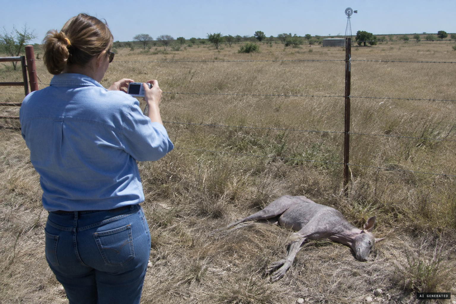The dead, hairless animal found near the 7C Ranch in 2007