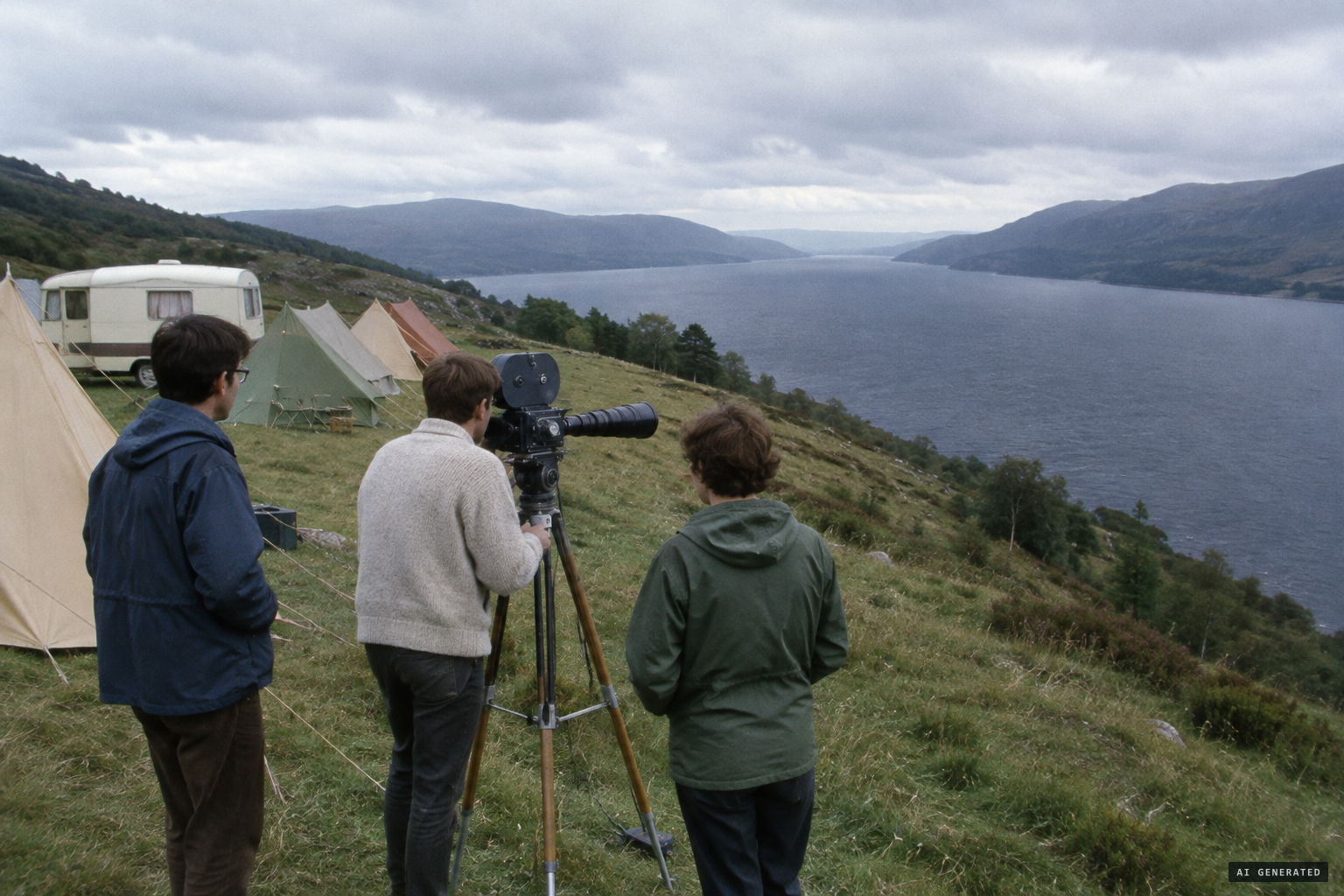 The Loch Ness Investigation Bureau's watch camp at Achnahannet
