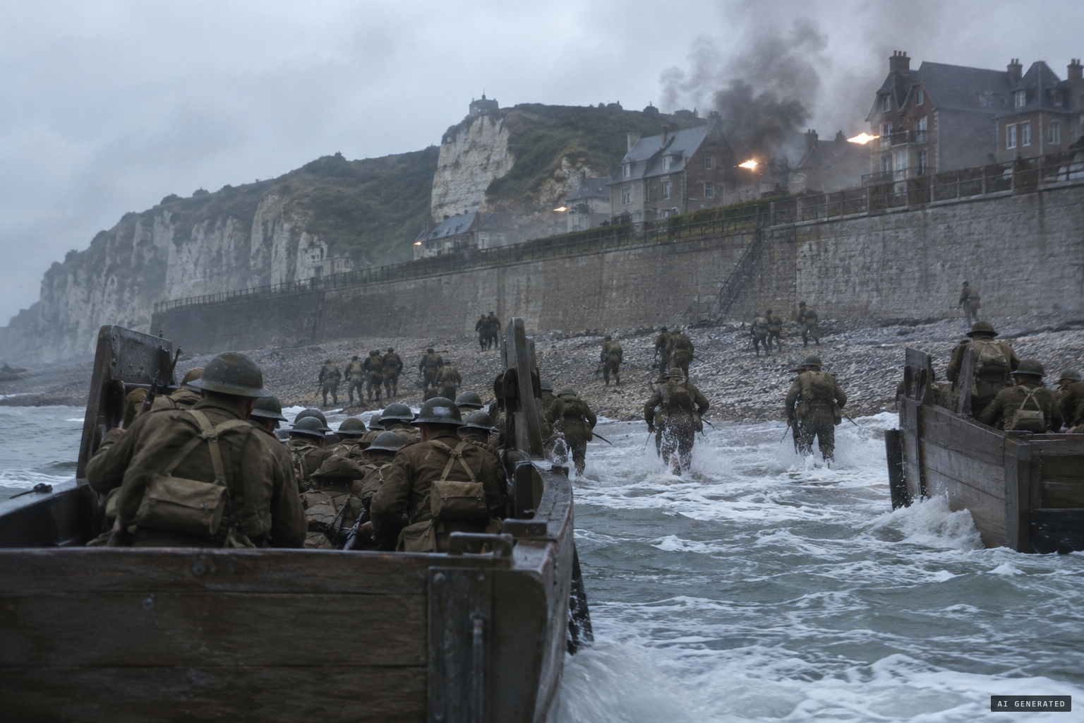 Blue Beach at Puys, 19 August 1942: the Royal Regiment of Canada lands 17 minutes late.