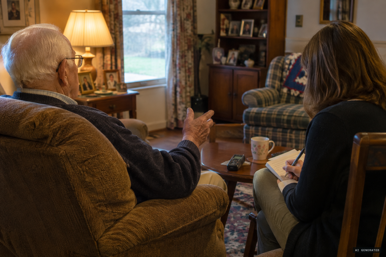 Harold Key, at 90, tells his story to author Michael Bouchard
