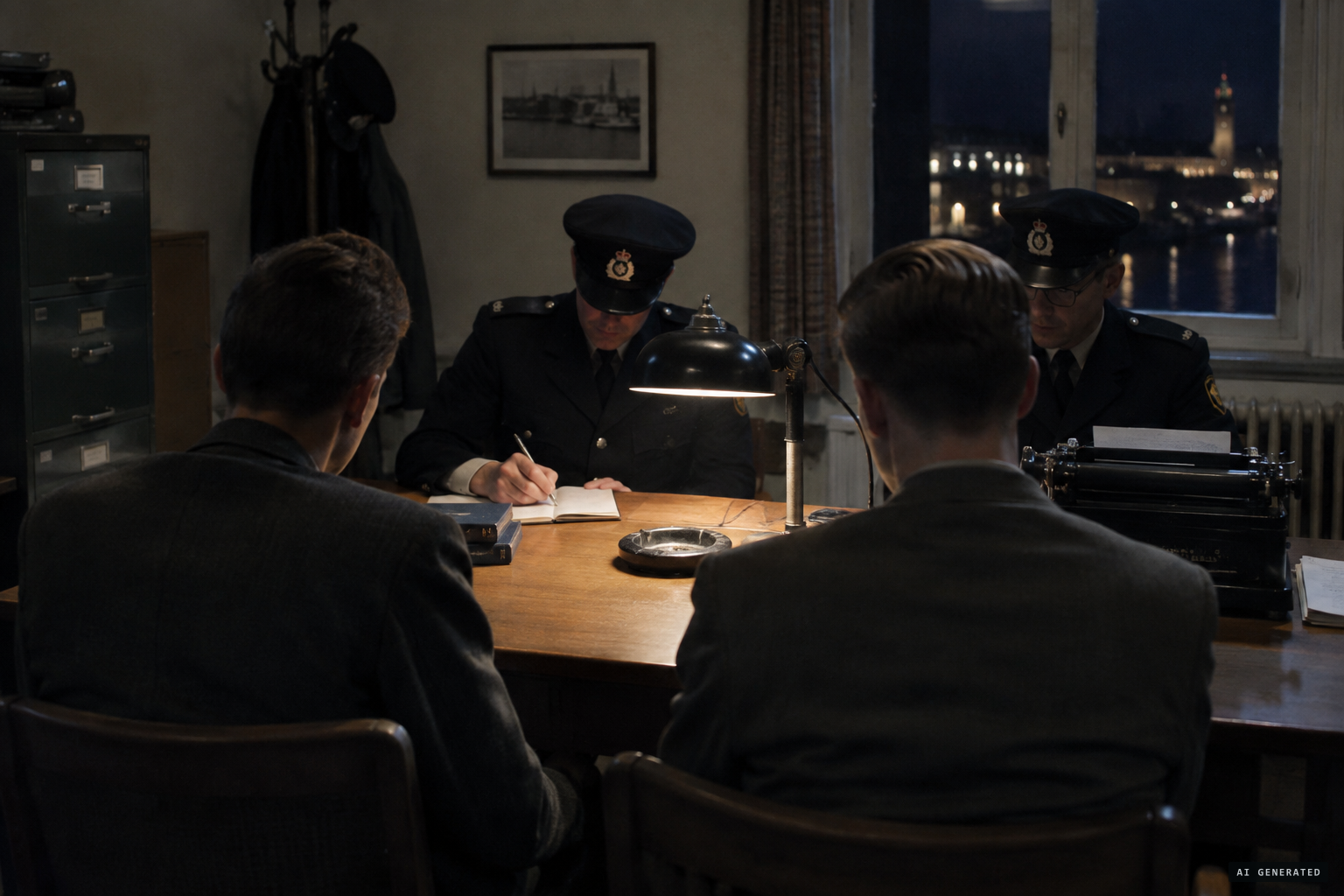 Helsingborg police question the two men for more than 11 hours