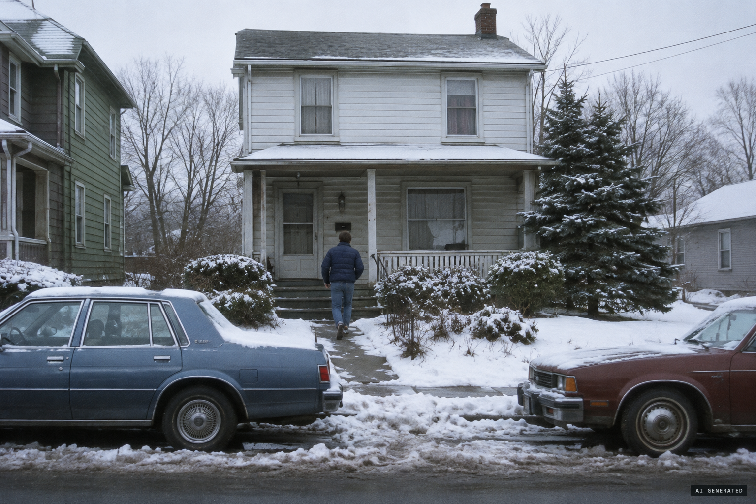 Furloughed for his grandfather's funeral, Don Decker arrives at the Keiffers' rental on Ann Street