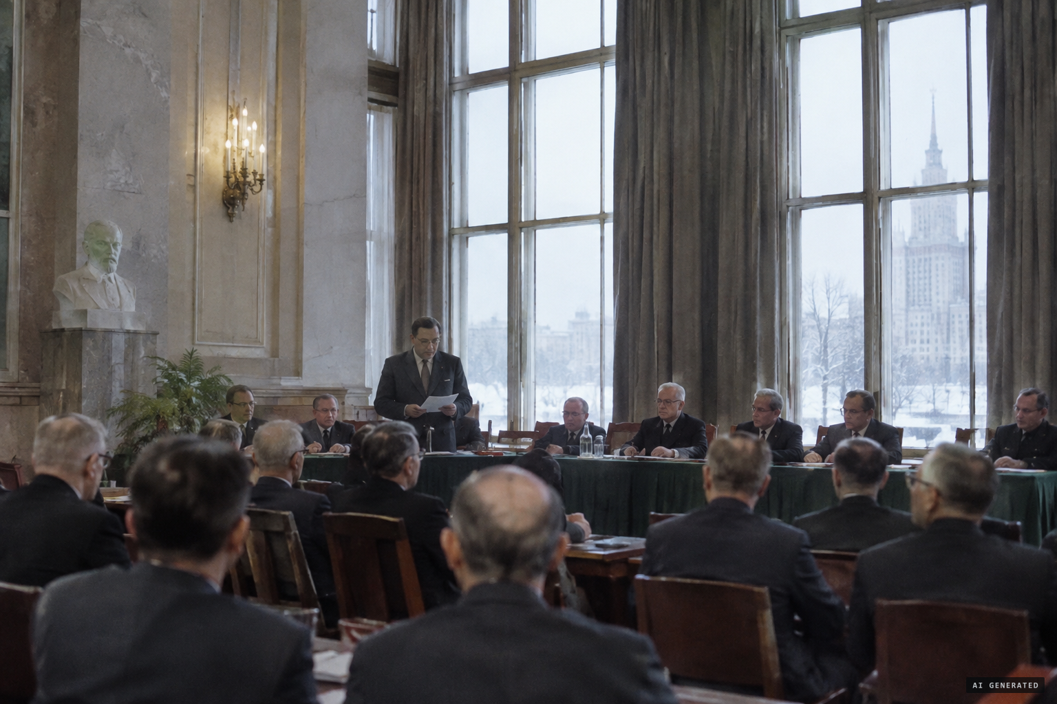 Karapetyan reports in person to the Presidium of the USSR Academy of Sciences