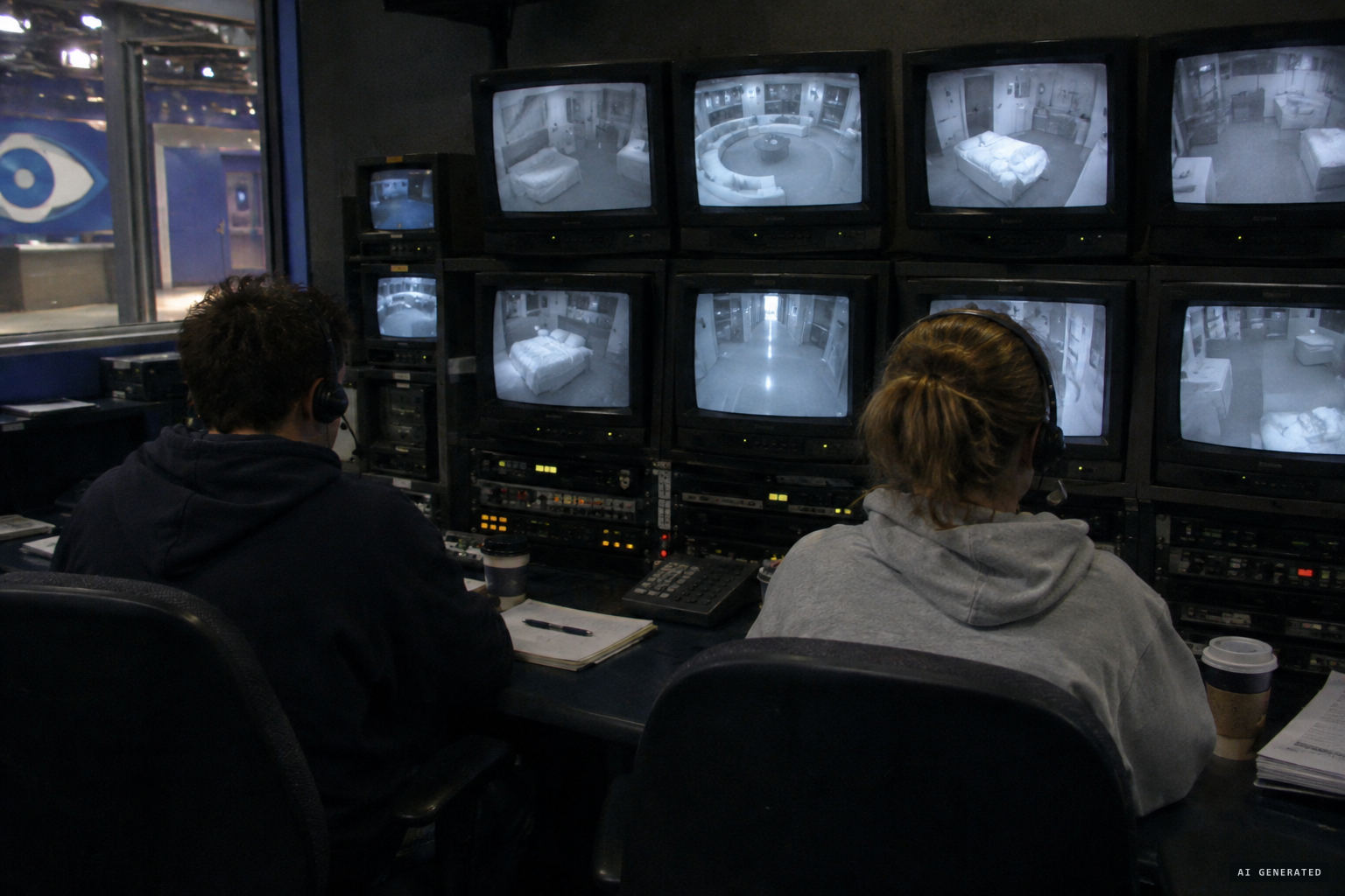 Night crews watching the house around the clock