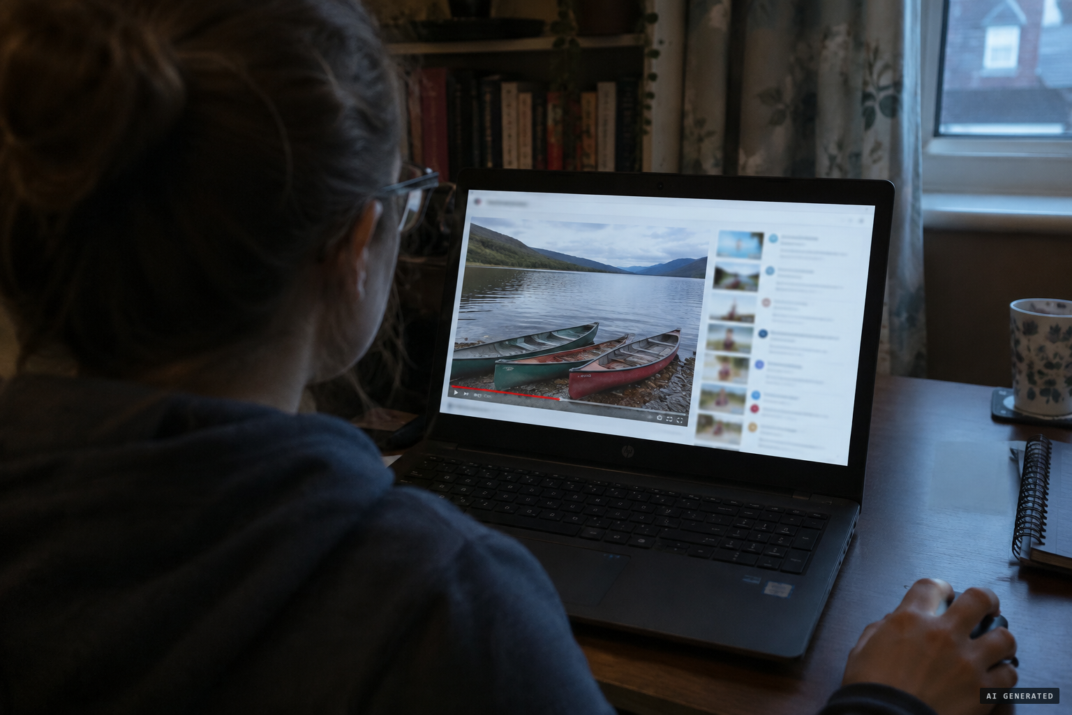 A viewer watches the Day 3 vlog and notices the ripples at the water's edge