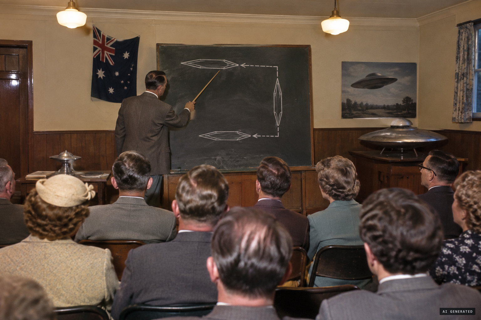 Edgar Jarrold's claim of right-angle turns, which no other viewer made