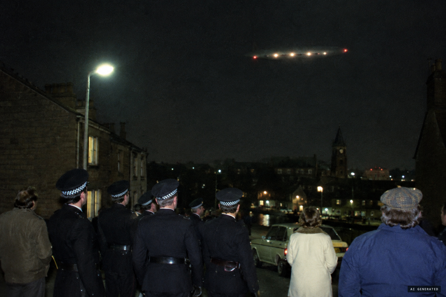 The second record: 30 August 1980, a cigar-shaped UFO over the town