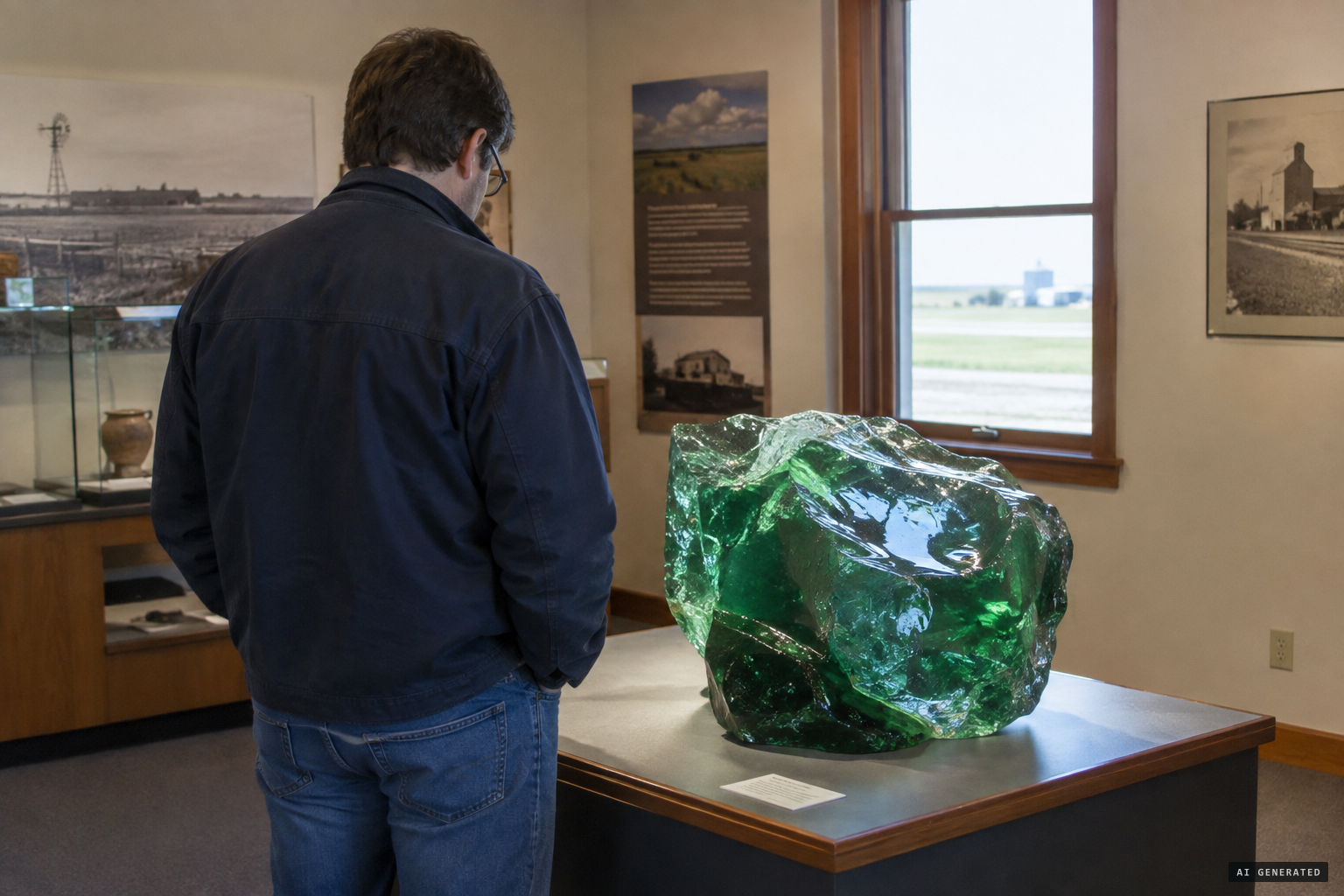 The piece of green glass Golka identified in McCook