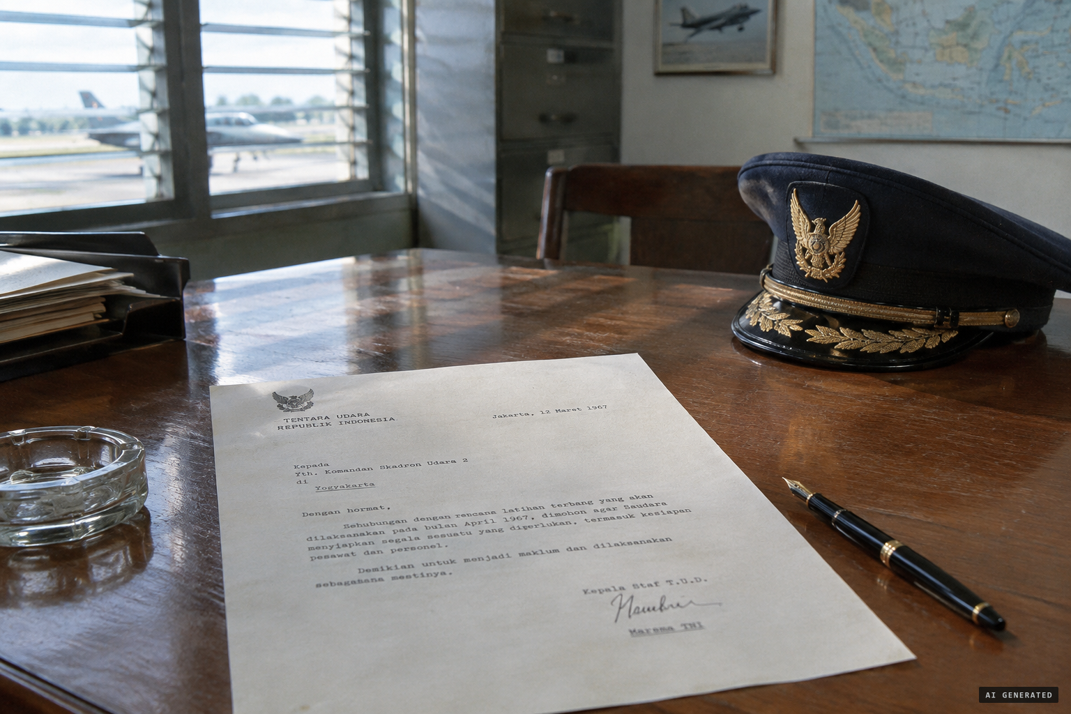 Air Marshal Roesmin Nurjadin's 1967 letter confirms that air defence once had to open fire