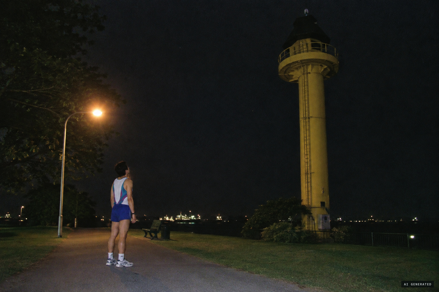 Joggers hear wailing from the top of the tower