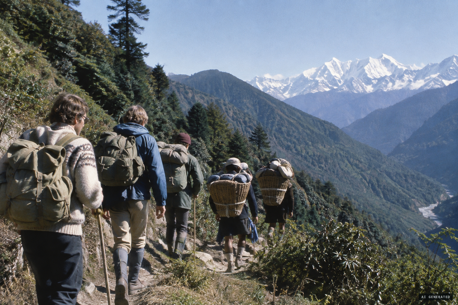 The Arun Valley Wildlife Expedition sets out between Everest and Kanchenjunga