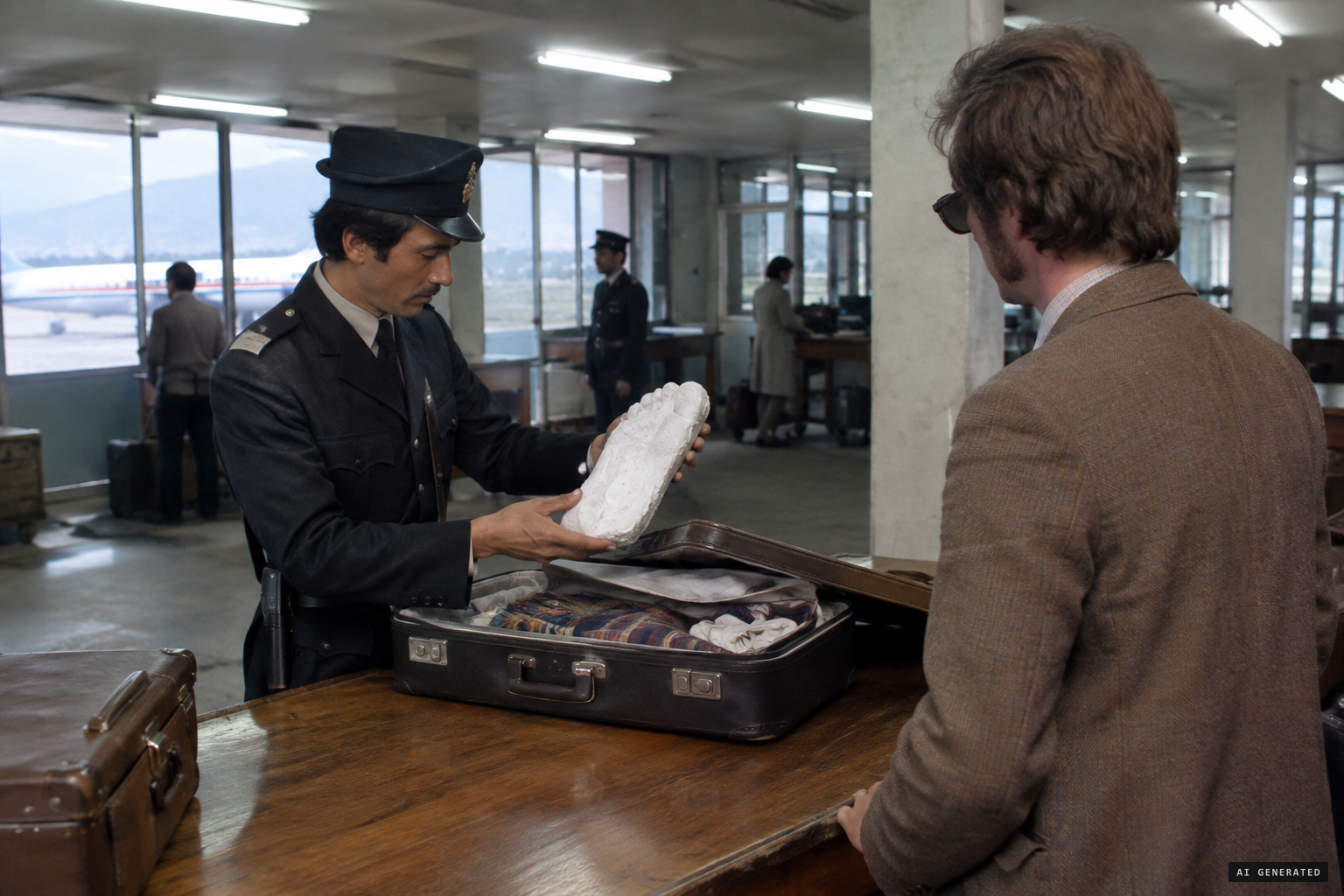 Customs at Kathmandu airport confiscate the casts as national treasures