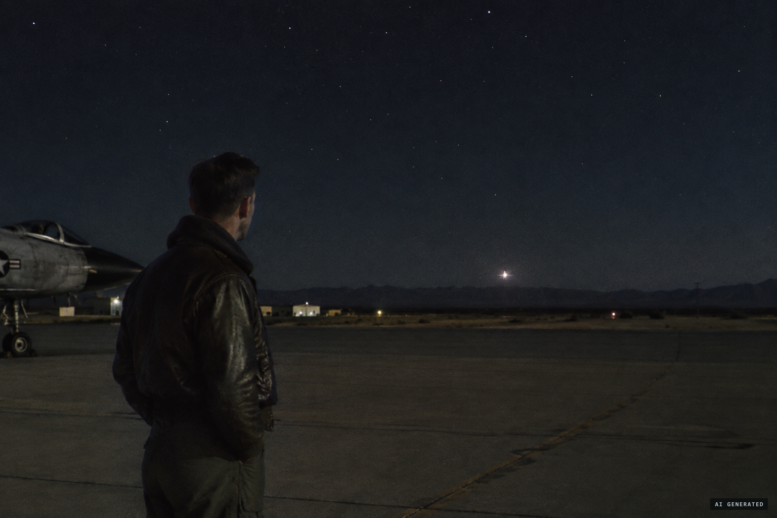 Capt. Clark watches the light about 10 miles northwest