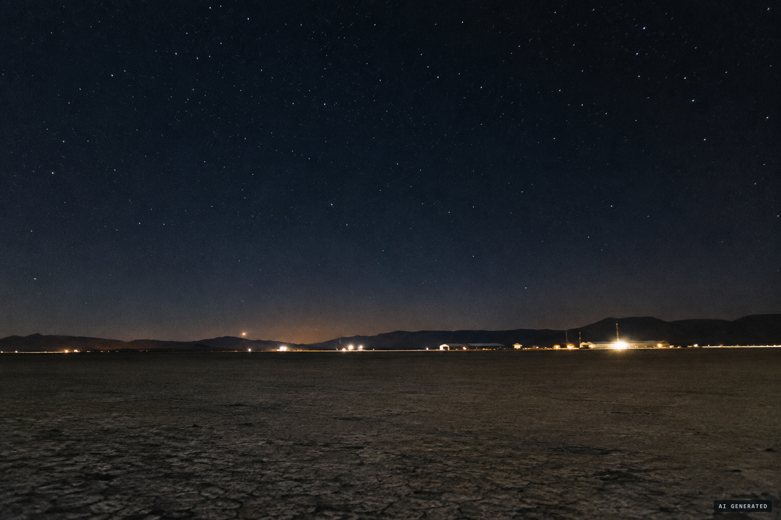 No photograph, no film, no radar, no trace: only the empty desert night