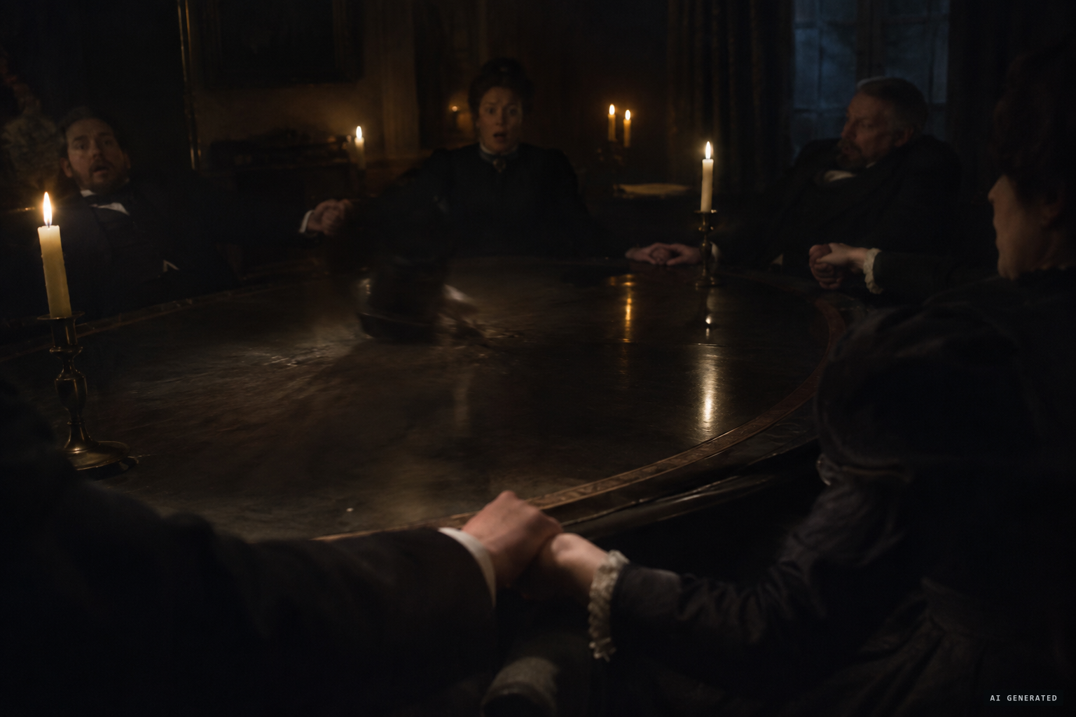 A heavy bump on the table in the dark