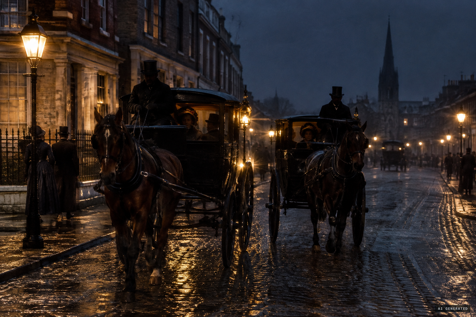 Two cabs carry Mrs Guppy home to Highbury