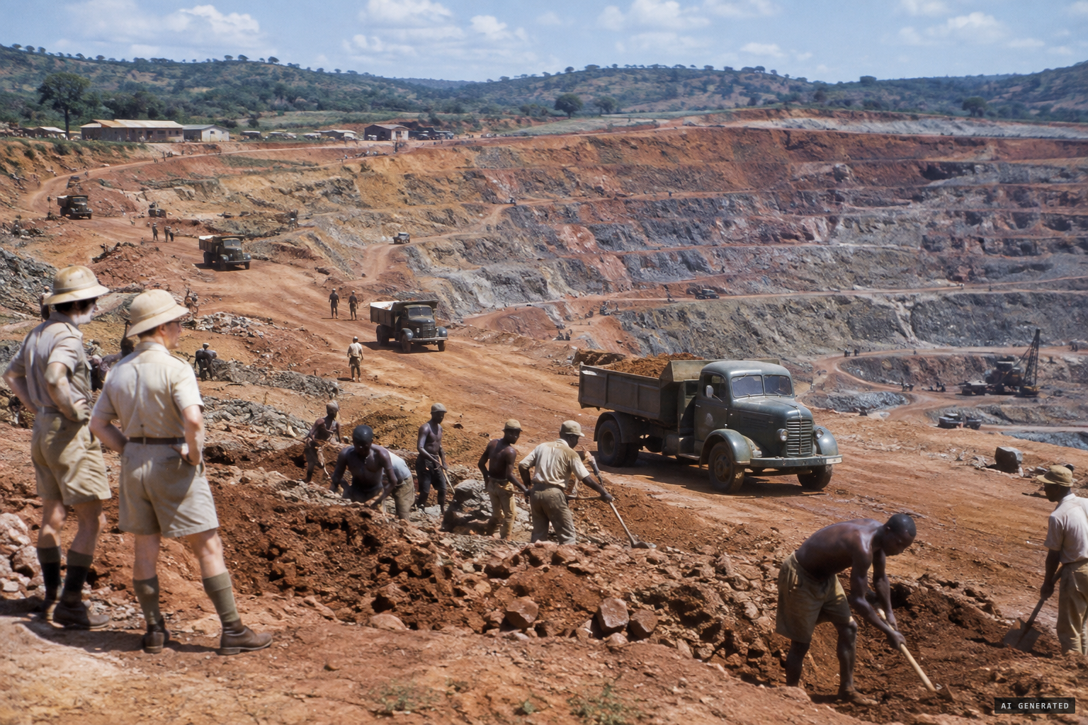 The Katanga uranium workings that had supplied the Manhattan Project