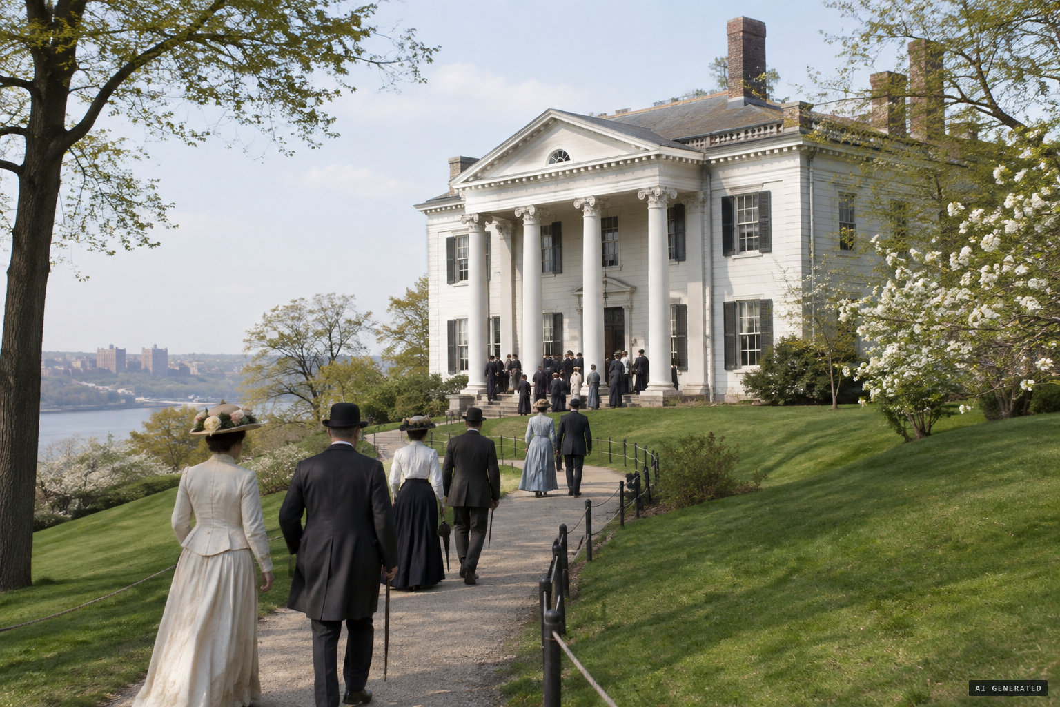 The Morris-Jumel Mansion, built in 1765, opens as a museum in 1907