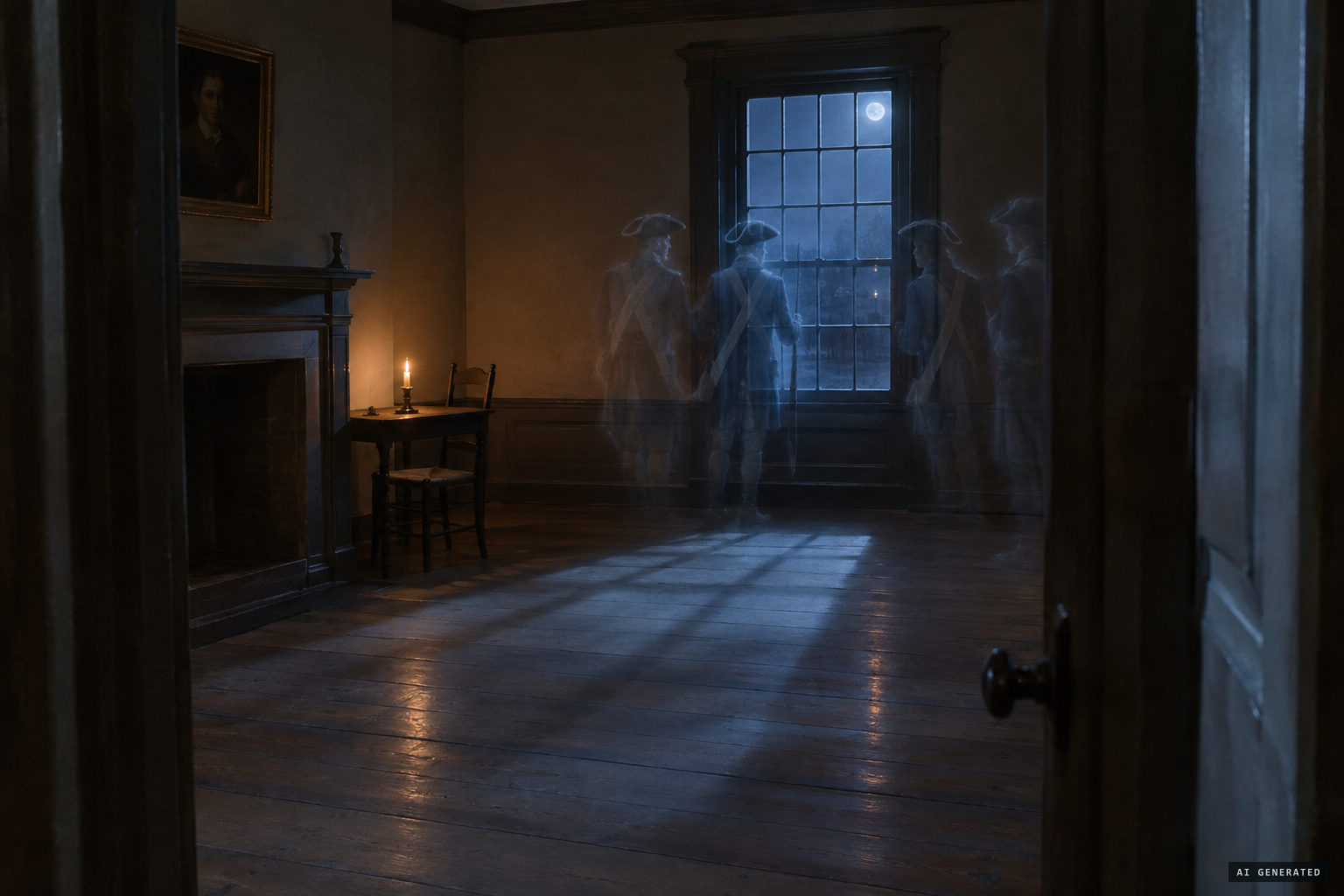 The house's early reputation: soldier ghosts said to haunt its rooms