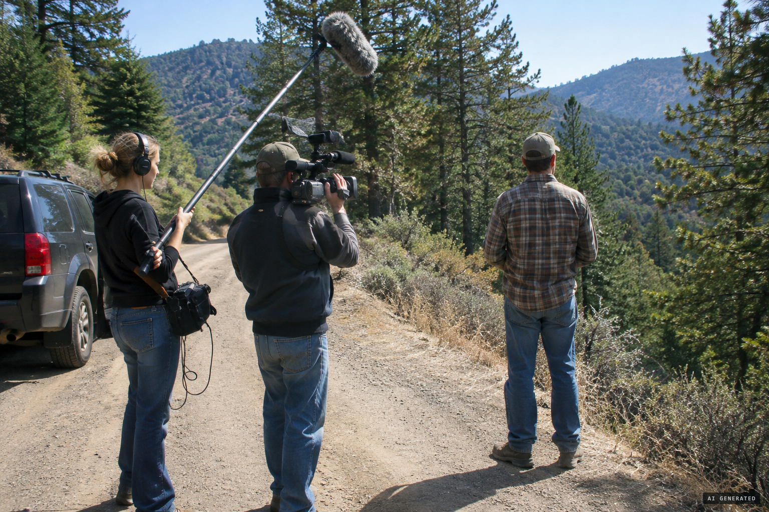 Holthouse returns with a camera crew to Spy Rock Road