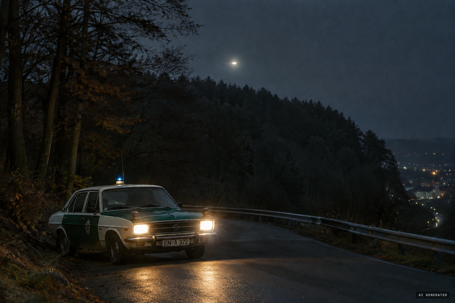 Twenty minutes of light over a wooded hill, still argued over
