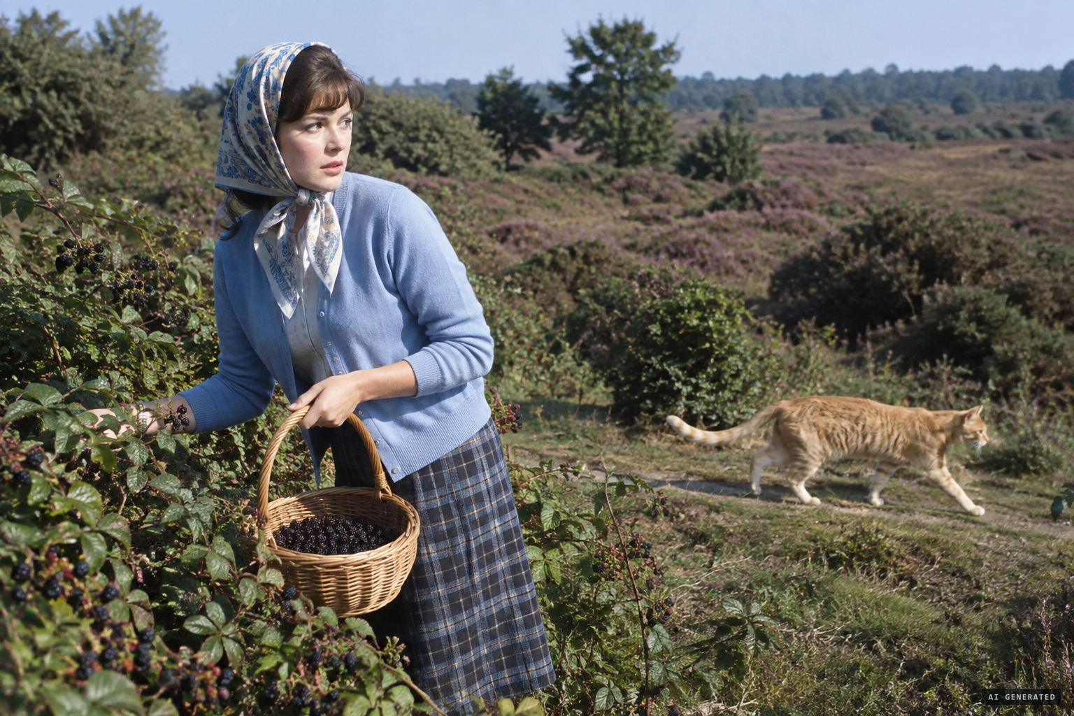 A blackberry picker sees the Munstead Monster