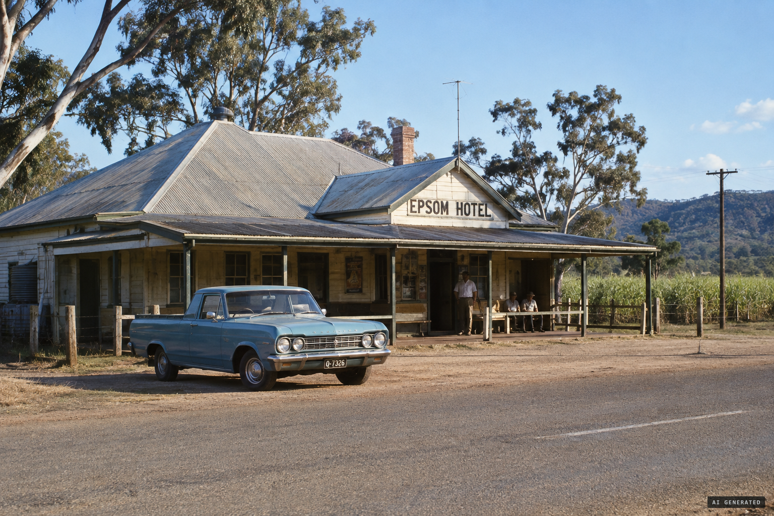 The Retreat Hotel at Epsom, on the road from Mackay to Nebo