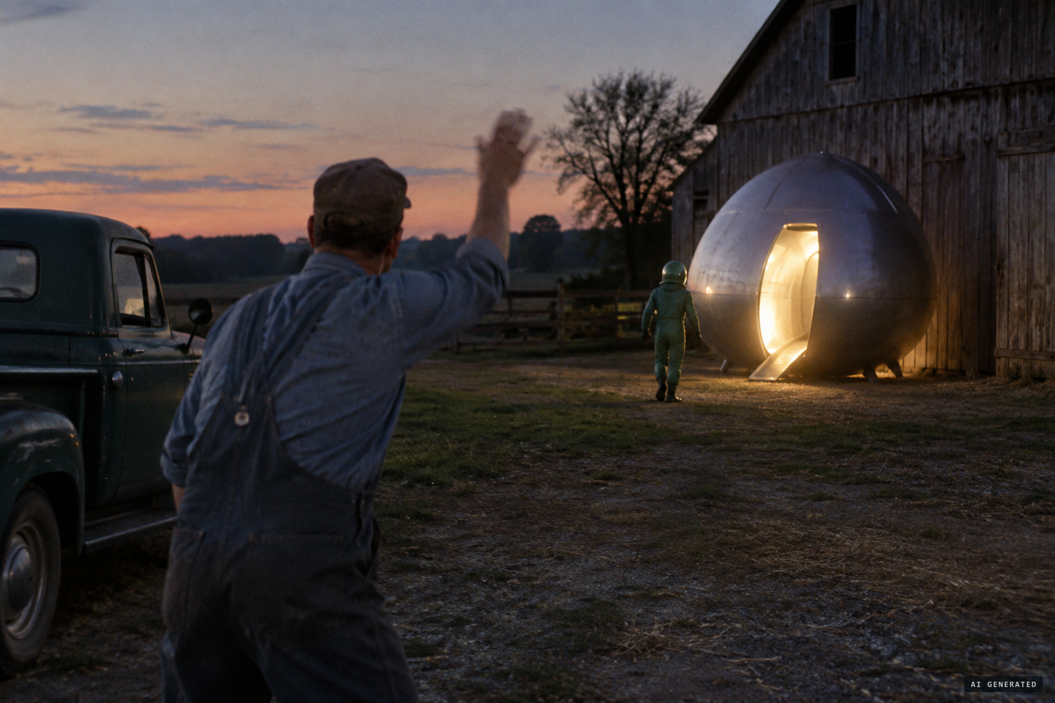 "Get the hell out of here!" — the being returns to the object
