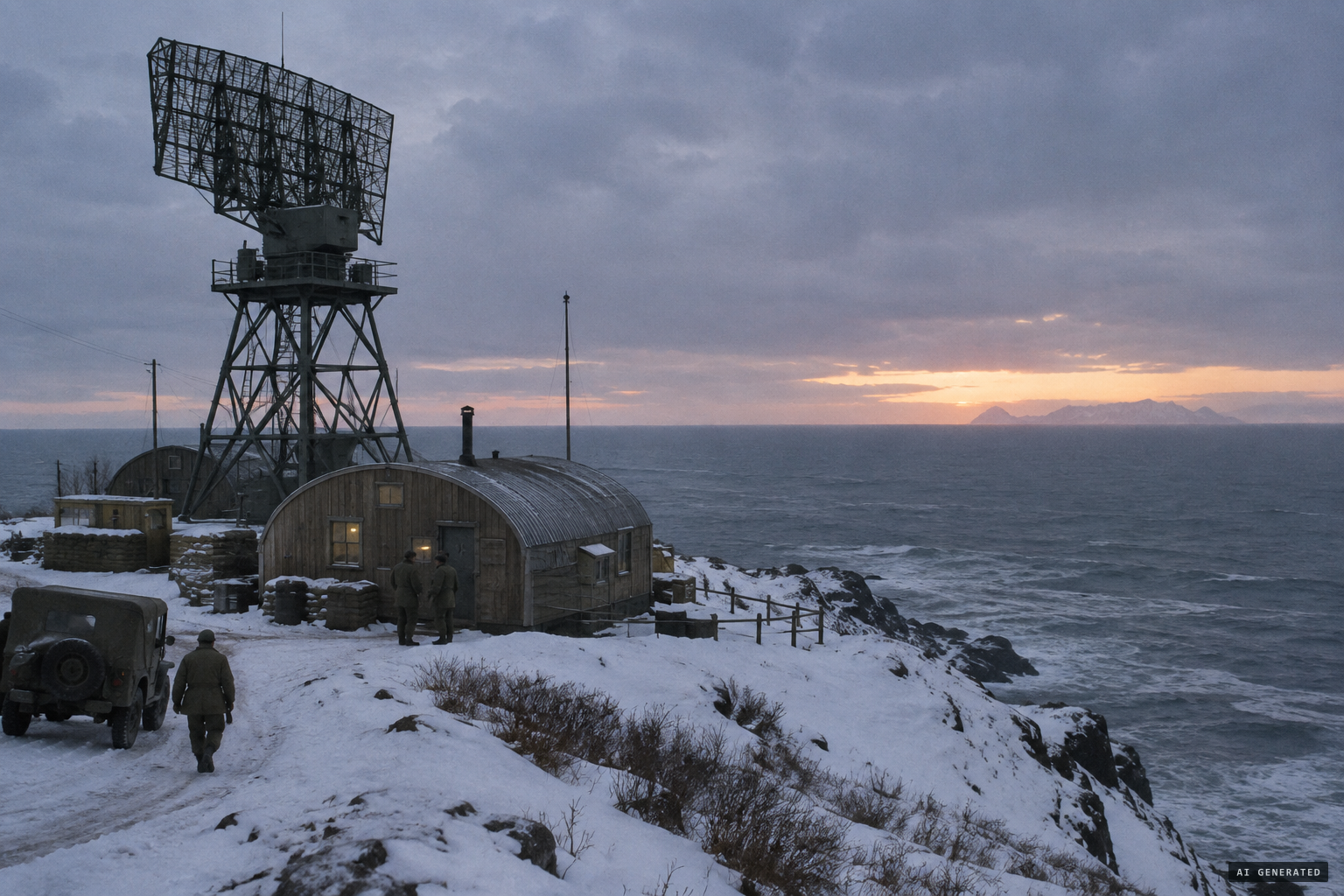 The Nemuro radar post on Hokkaido, facing the Russian-held Kuriles