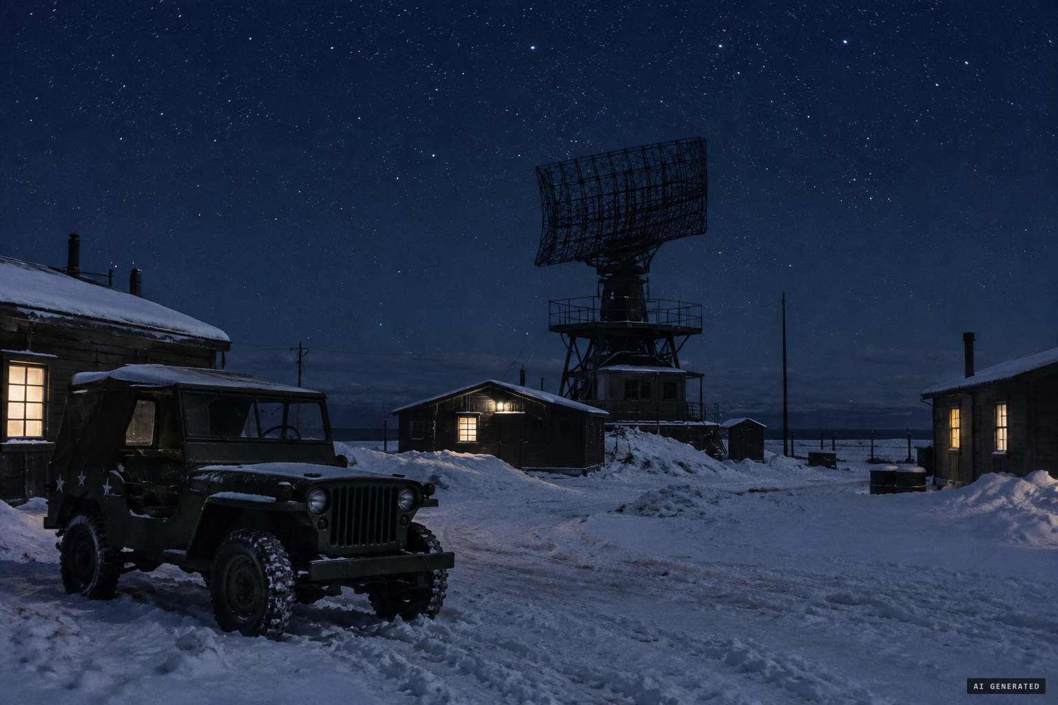 Night of February 7, 1953 at the Nemuro radar post