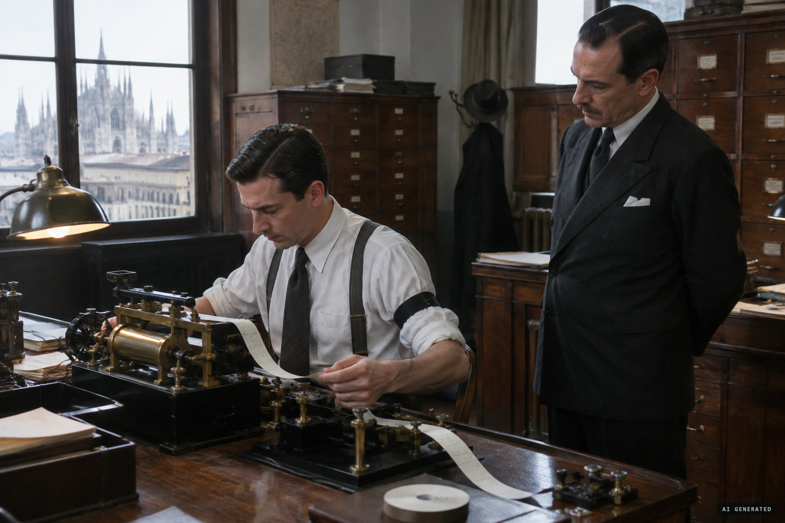 The Stefani telegram ordering absolute silence