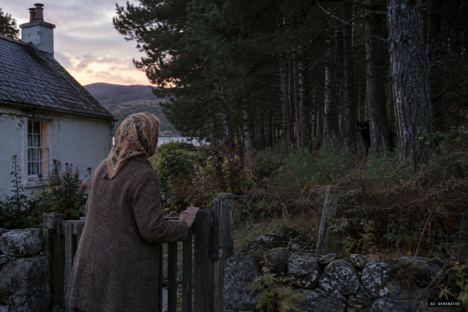 1976: Jessie Chisholm encounters a big black cat near her cottage