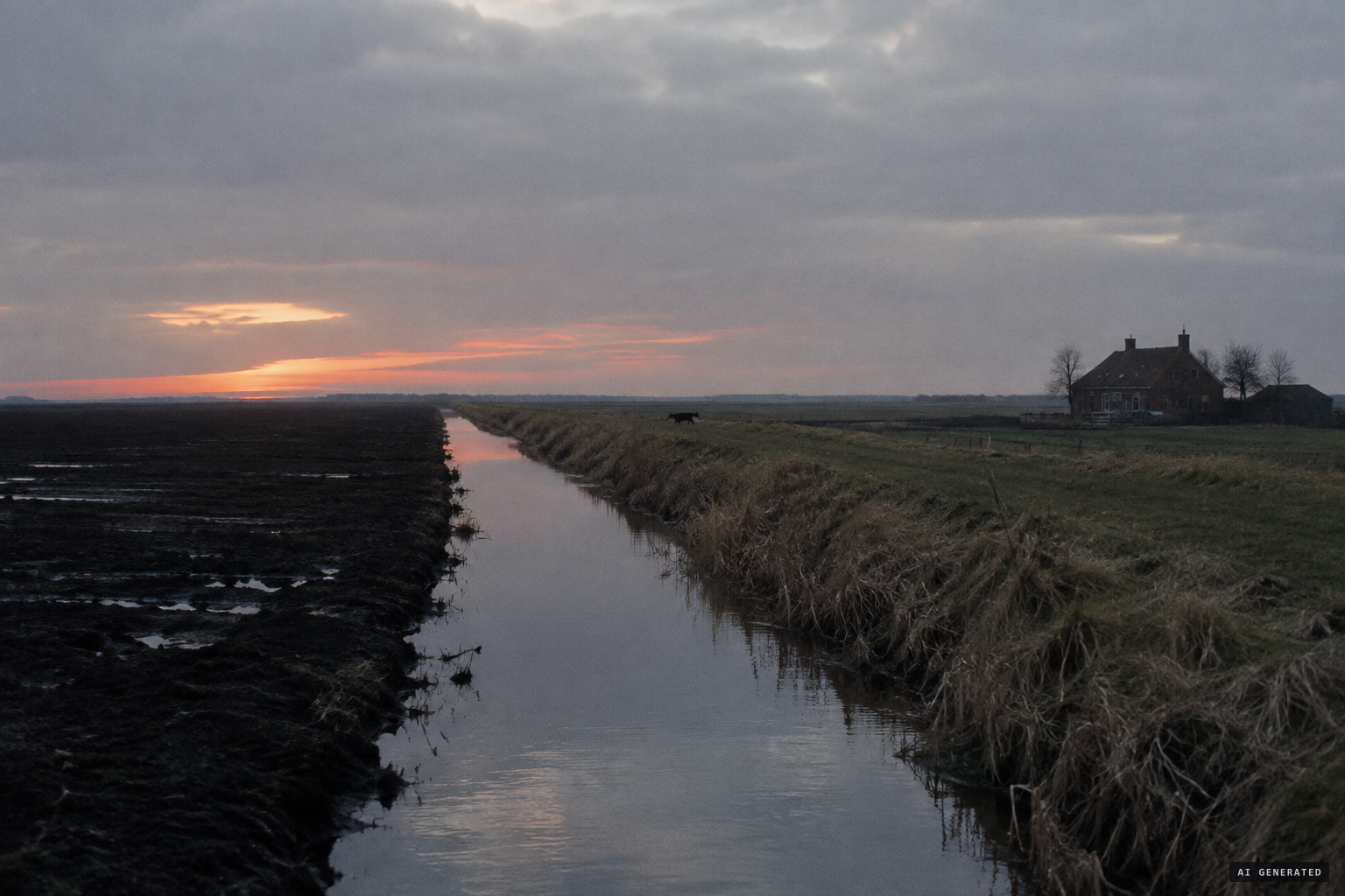 The Cambridgeshire Fens, home of the black animal called the Fen Tiger