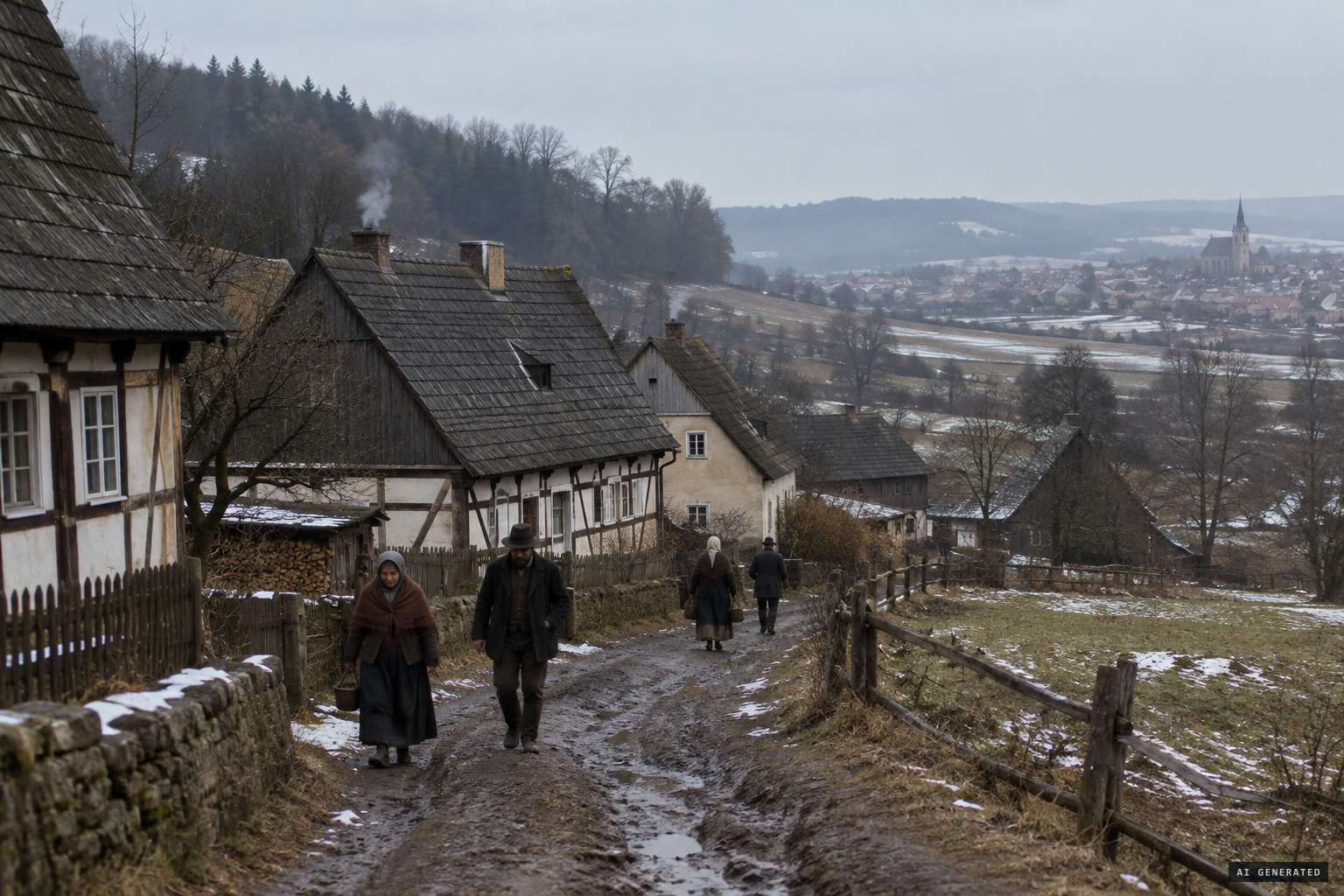 Philippsdorf, a weaving village on the Saxon border in northern Bohemia