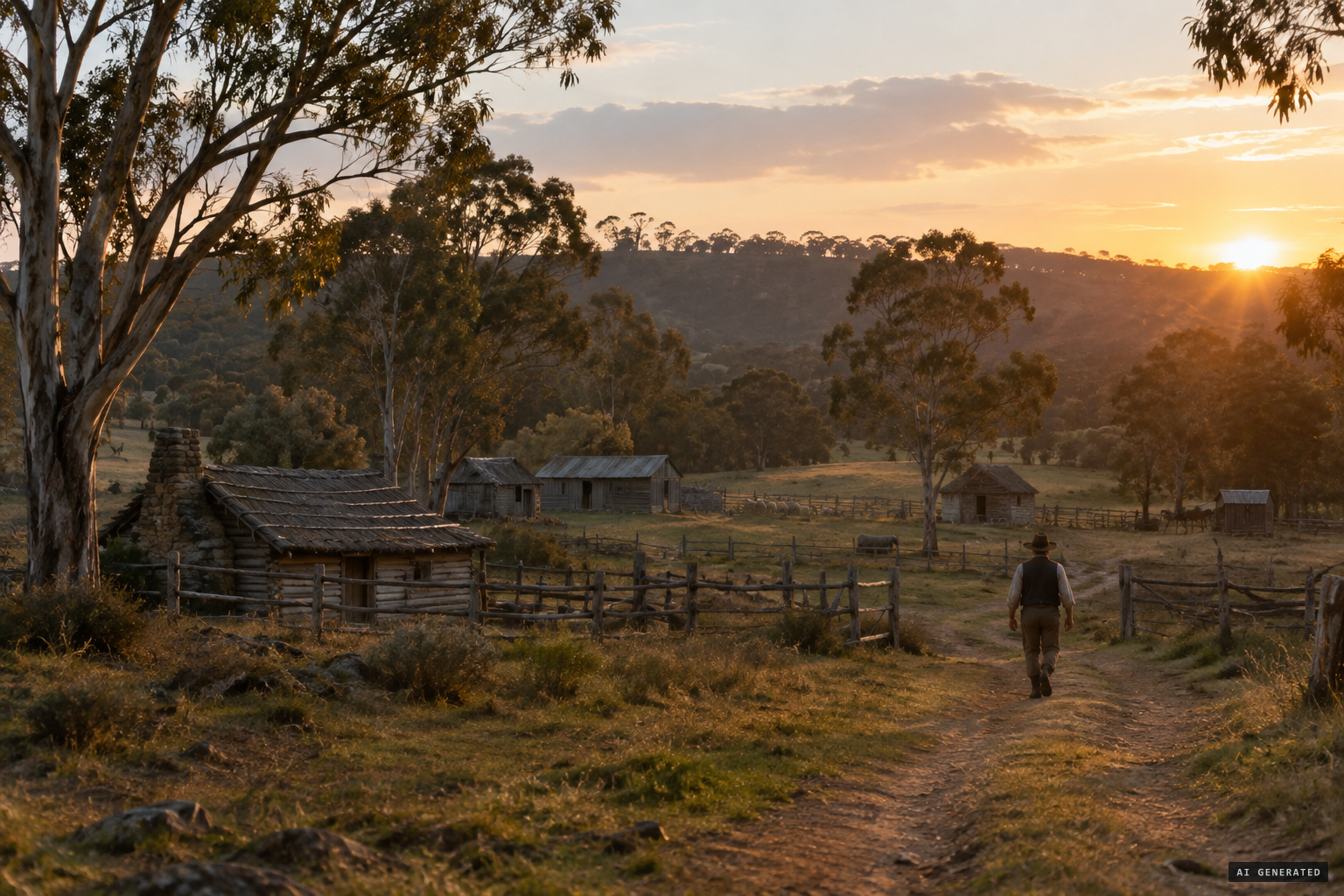 Frederick Fisher, former convict turned landowner, in the Campbelltown district