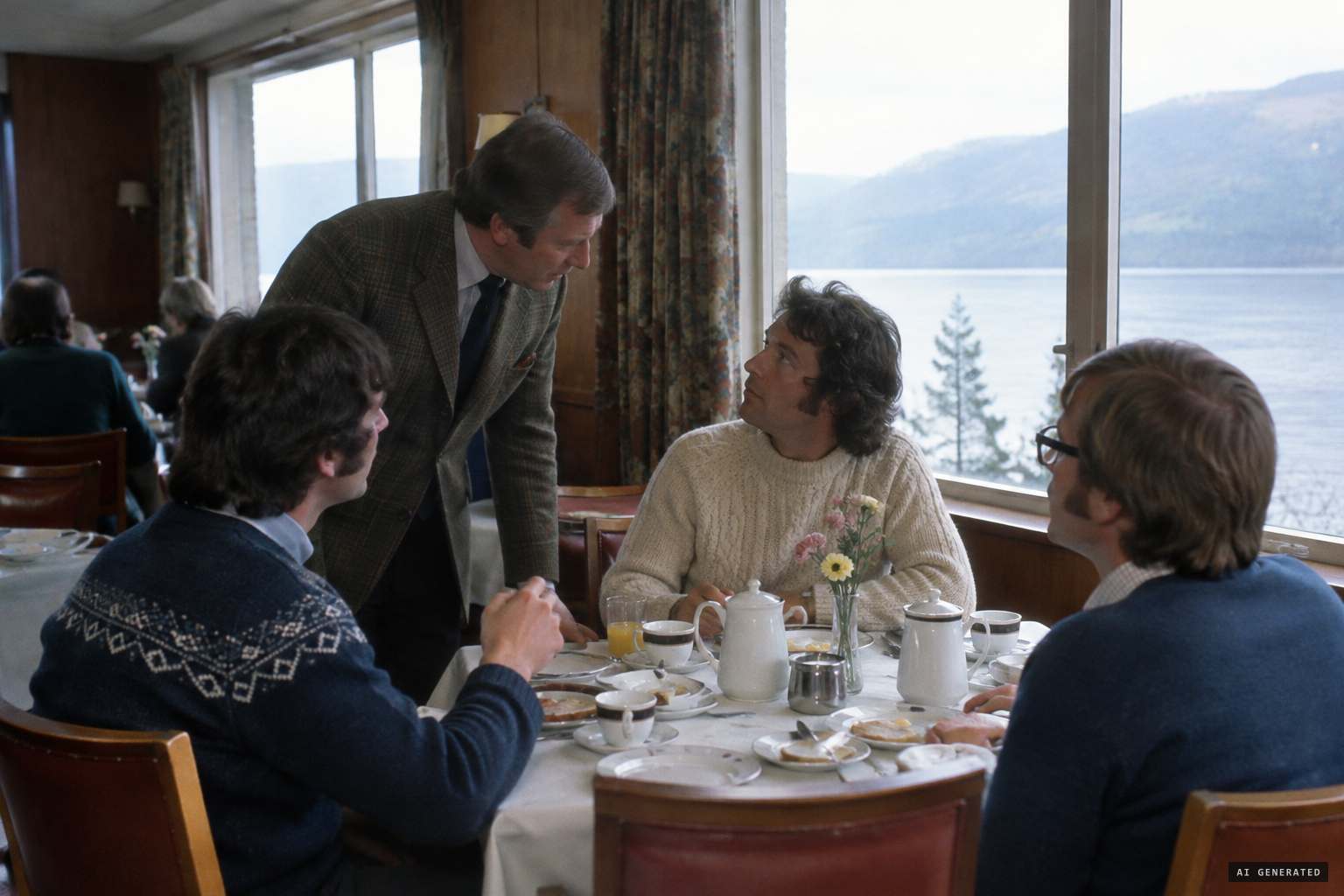At breakfast, the manager passes on an anonymous tip