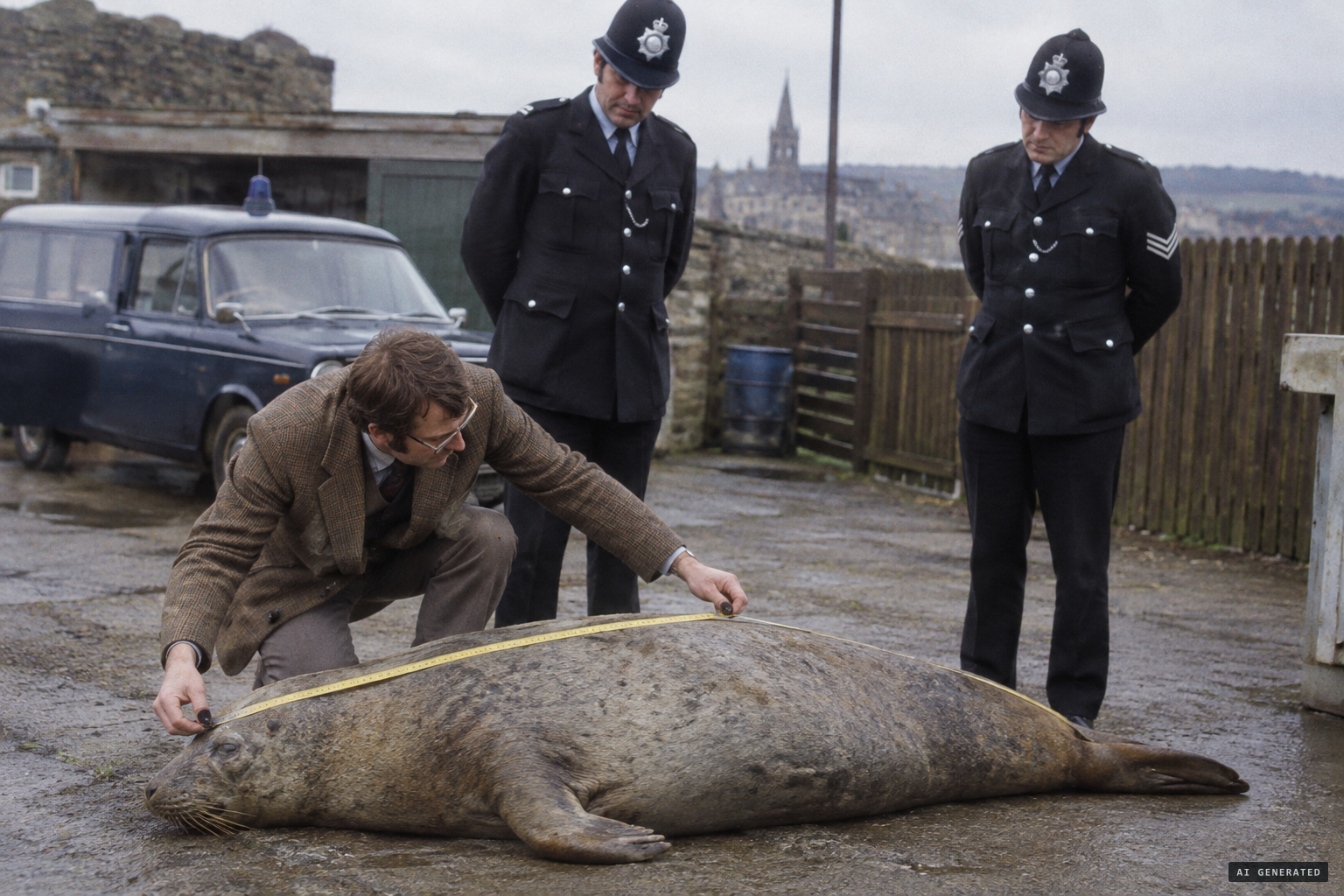 Edinburgh Zoo's curator identifies a bull elephant seal