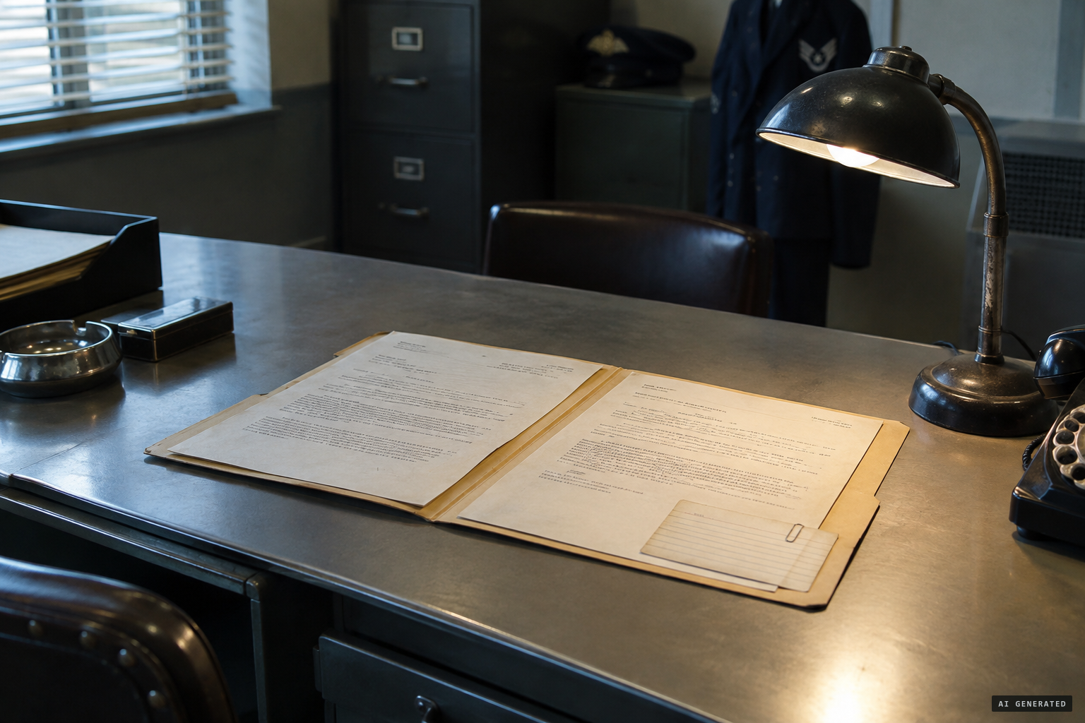 The two-page Project Blue Book file classing the case a meteor