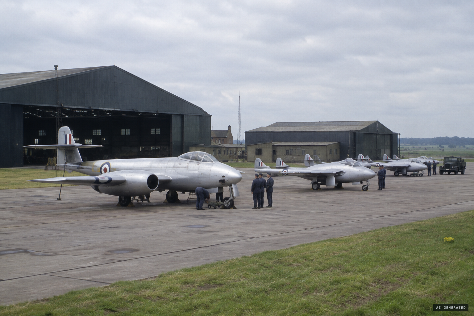 Farnborough, heart of British aviation research, where the RAE tested the newest jets