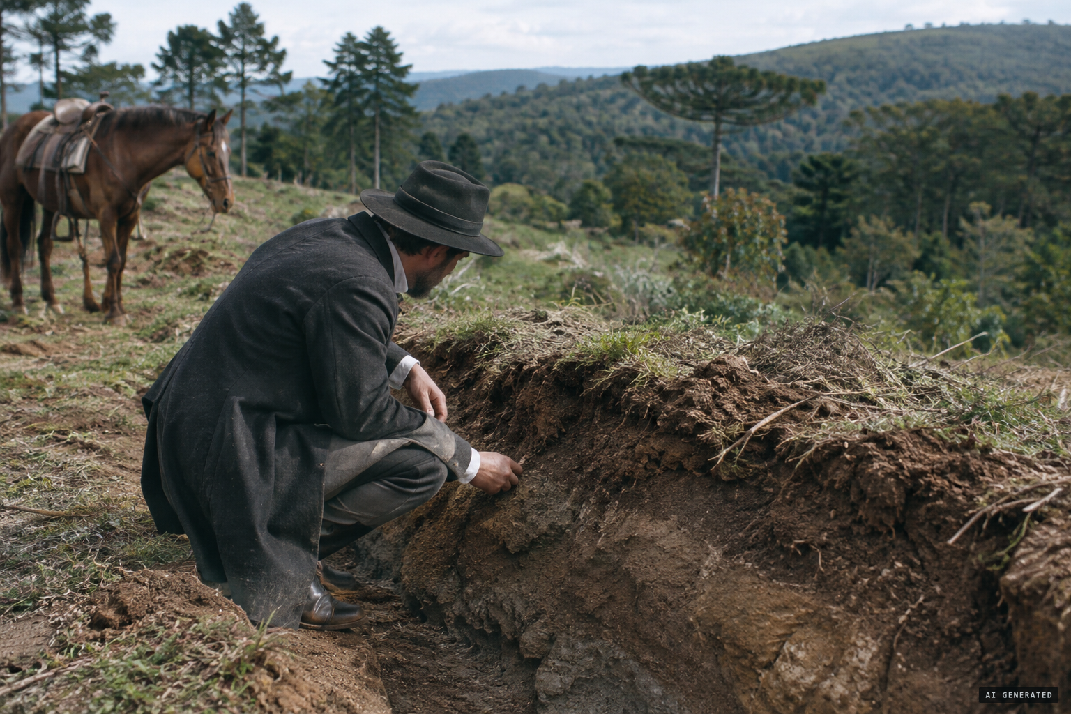 Friedrich Kelling sees the trenches himself