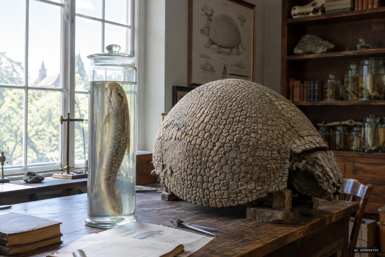 Lungfish or surviving glyptodont, the explanations of nineteenth-century naturalists