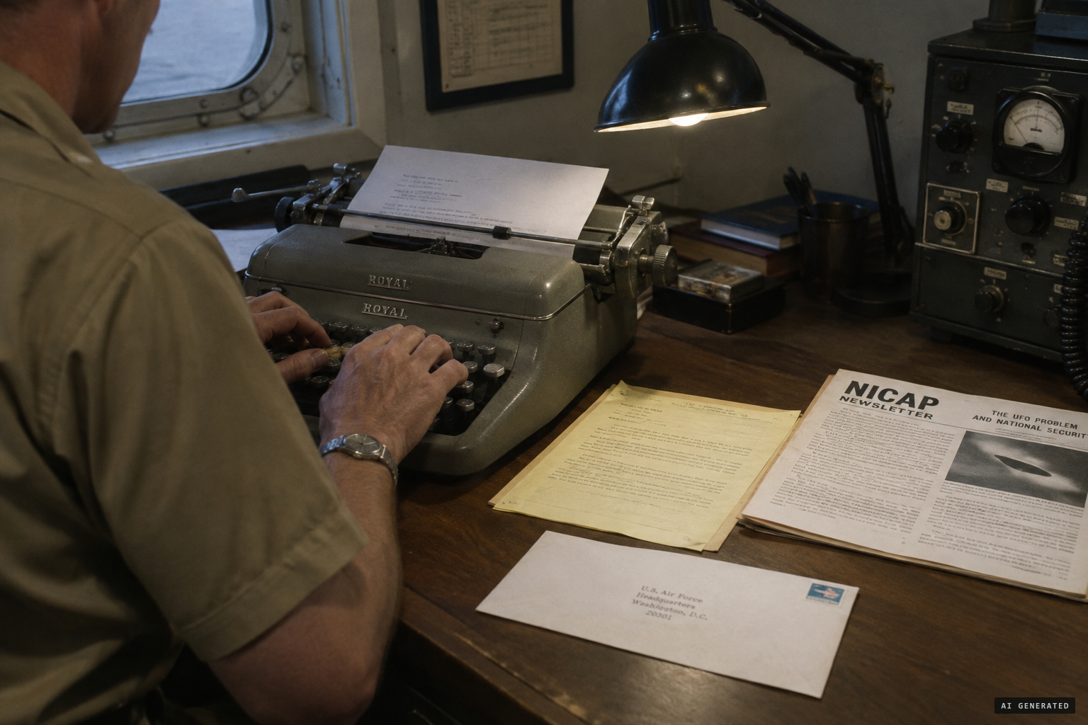 Sorensen writes to the US Air Force and copies NICAP